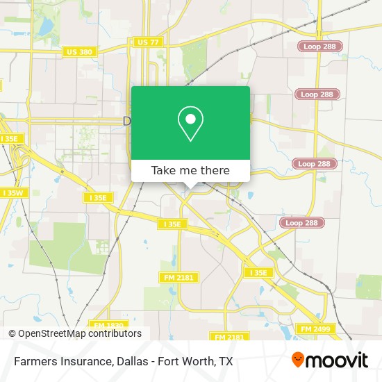 Mapa de Farmers Insurance