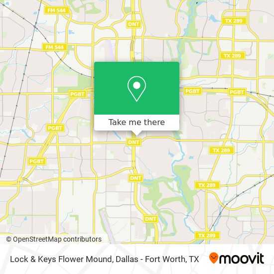 Mapa de Lock & Keys Flower Mound