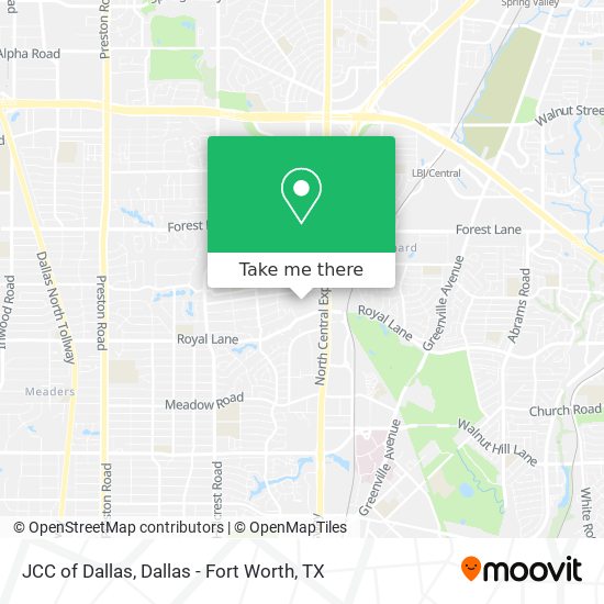 JCC of Dallas map