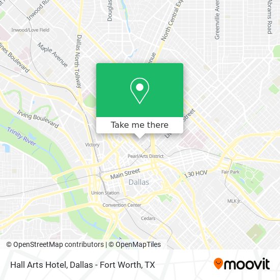 Hall Arts Hotel map