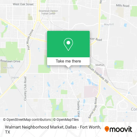 Walmart Neighborhood Market map