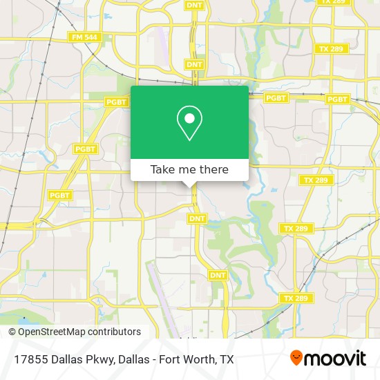 17855 Dallas Pkwy map