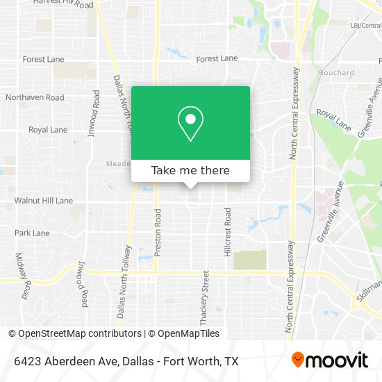 6423 Aberdeen Ave map