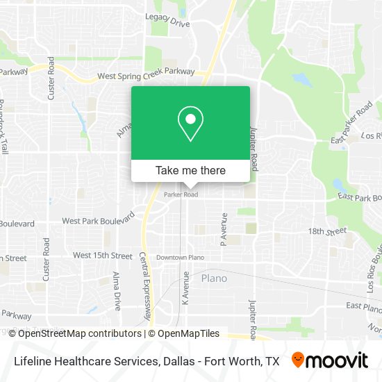 Lifeline Healthcare Services map