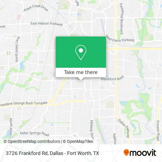 Mapa de 3726 Frankford Rd