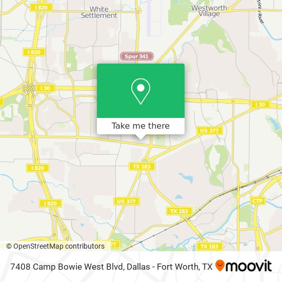 Mapa de 7408 Camp Bowie West Blvd