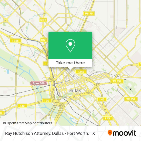 Ray Hutchison Attorney map