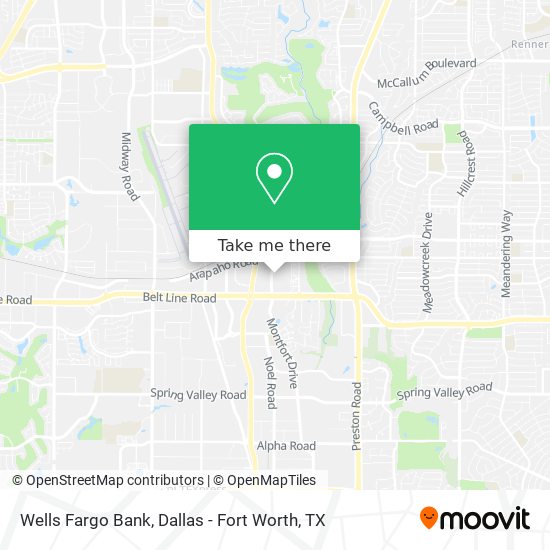 Wells Fargo Bank map