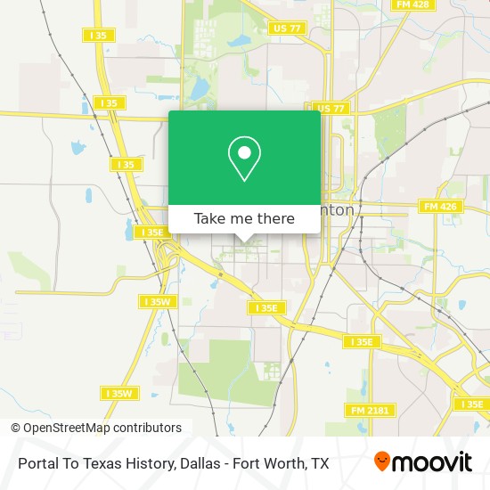 Portal To Texas History map