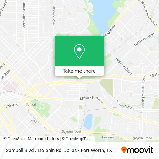 Samuell Blvd / Dolphin Rd map
