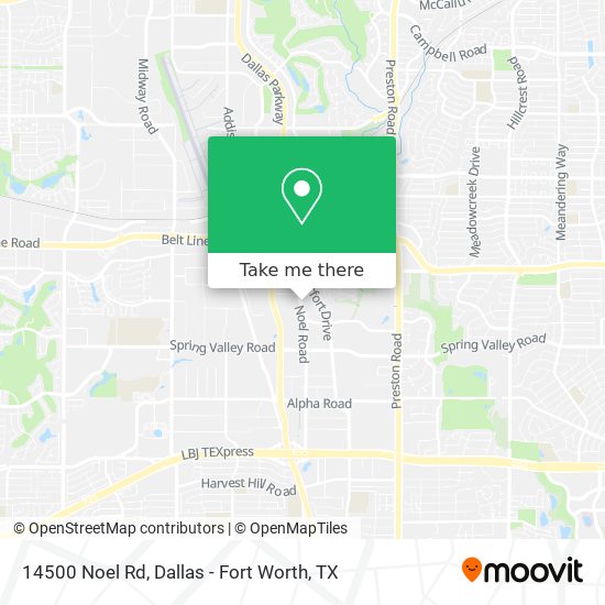 Mapa de 14500 Noel Rd