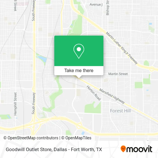 Mapa de Goodwill Outlet Store
