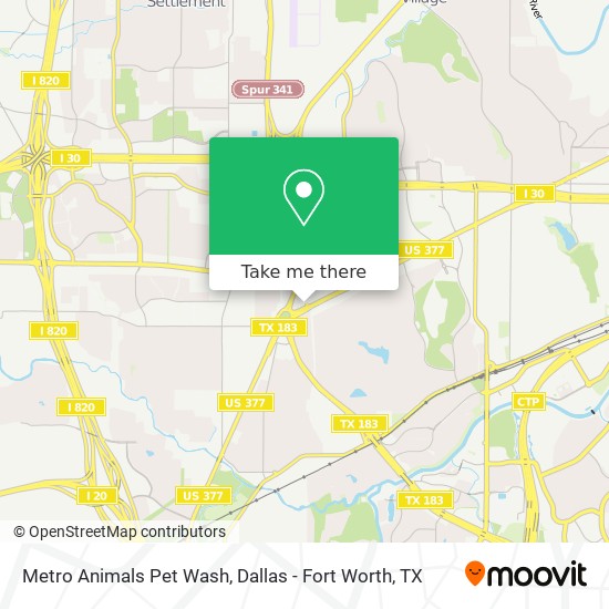 Mapa de Metro Animals Pet Wash