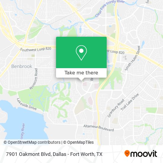 Mapa de 7901 Oakmont Blvd
