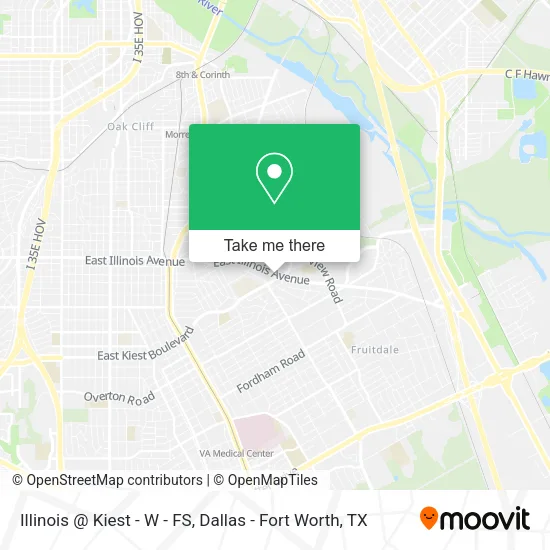 Illinois @ Kiest - W - FS map