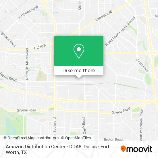 Amazon Distribution Center - DDA8 map