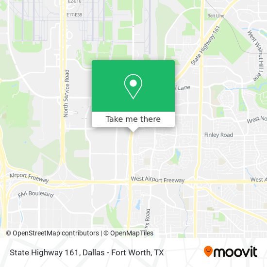 State Highway 161 map