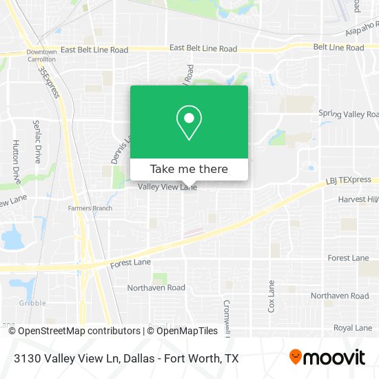 3130 Valley View Ln map