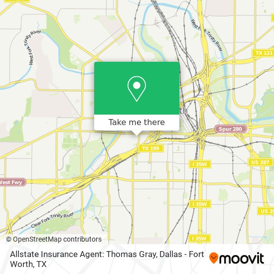 Allstate Insurance Agent: Thomas Gray map