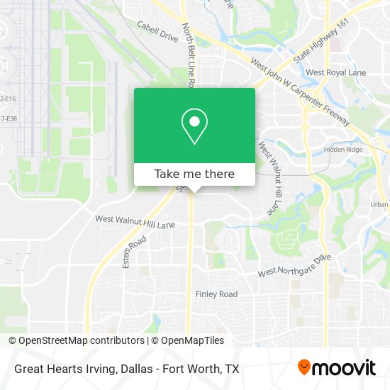 Great Hearts Irving map