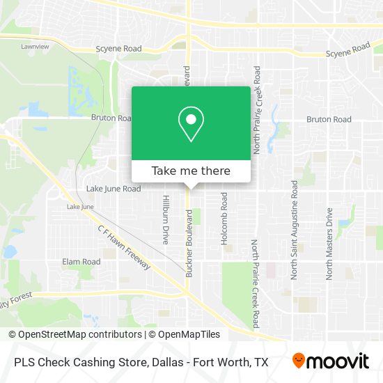 PLS Check Cashing Store map