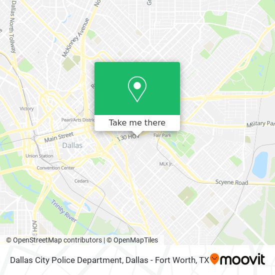 Dallas City Police Department map