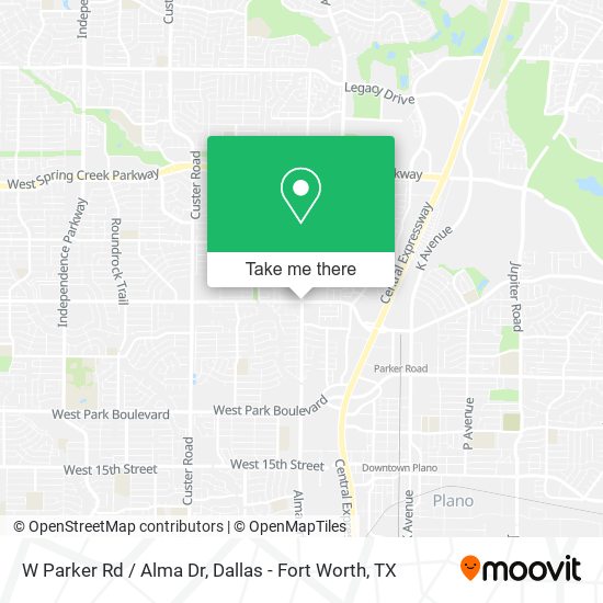 W Parker Rd / Alma Dr map