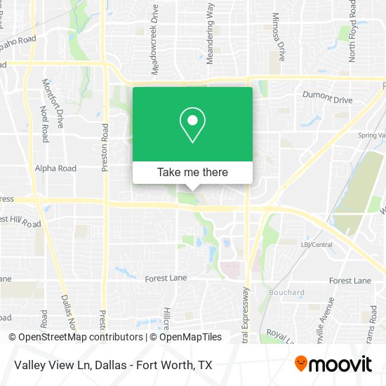 Valley View Ln map