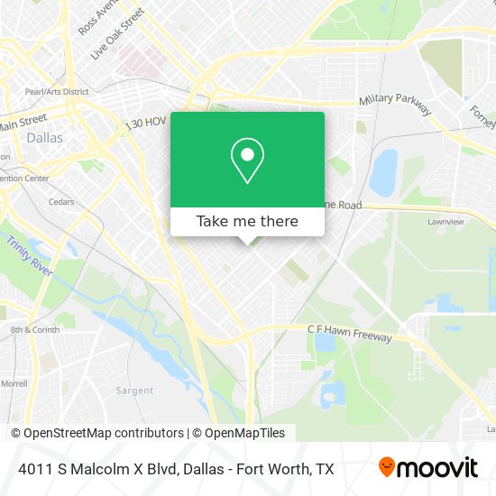 Mapa de 4011 S Malcolm X Blvd