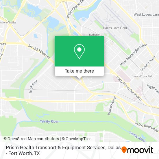 Prism Health Transport & Equipment Services map