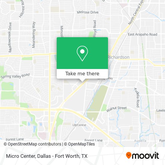 Micro Center map