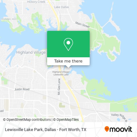 Lewisville Lake Park map