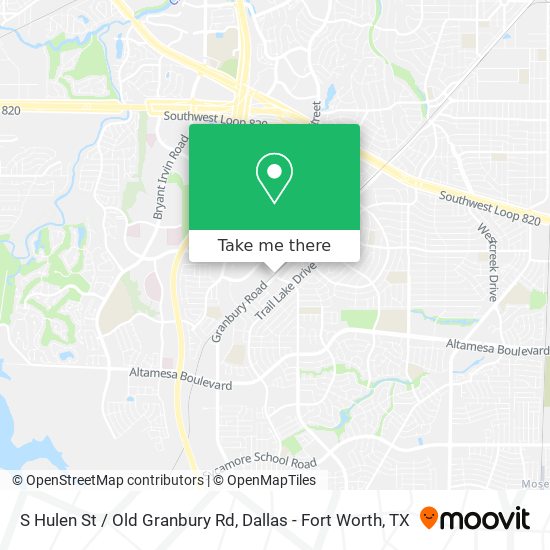 S Hulen St / Old Granbury Rd map