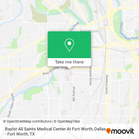 Baylor All Saints Medical Center At Fort Worth map