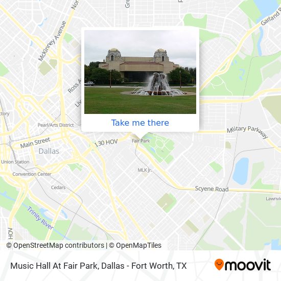 Mapa de Music Hall At Fair Park