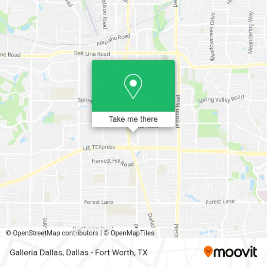 Galleria Dallas map