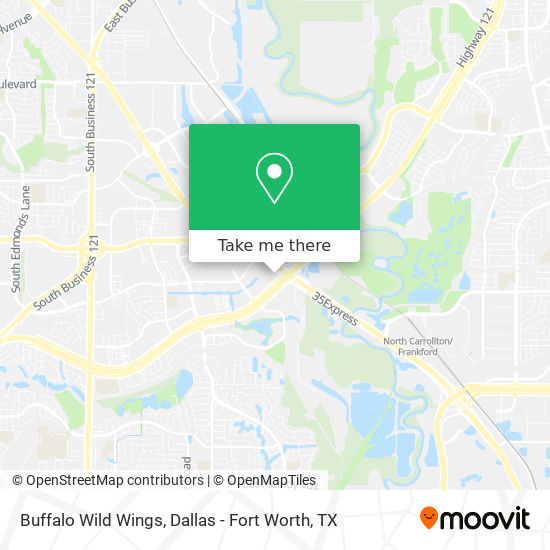 Buffalo Wild Wings map