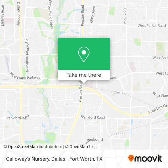 How To Get To Calloway s Nursery In Plano By Bus Light Rail Or Train