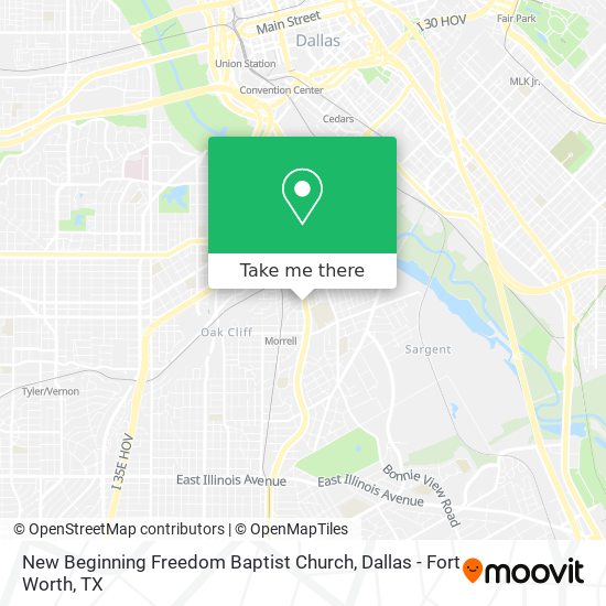 New Beginning Freedom Baptist Church map