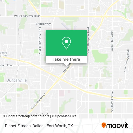 Mapa de Planet Fitness