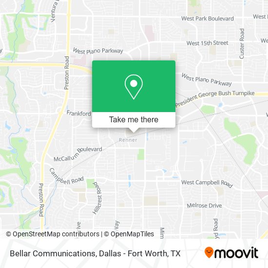 Mapa de Bellar Communications