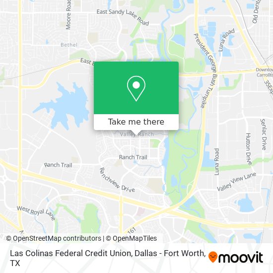 Mapa de Las Colinas Federal Credit Union