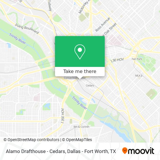 Alamo Drafthouse - Cedars map