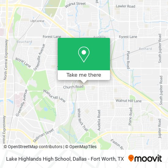 Mapa de Lake Highlands High School