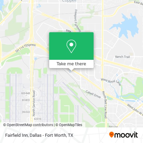 Fairfield Inn map