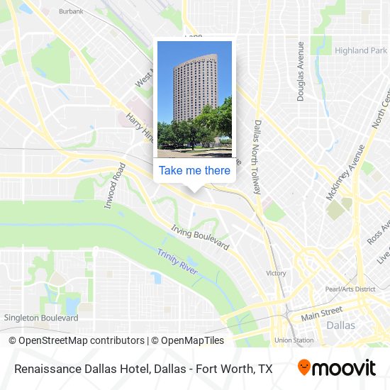 Renaissance Dallas Hotel map