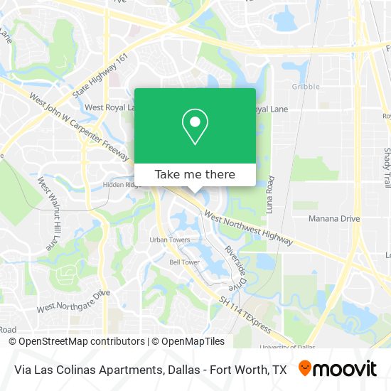 Via Las Colinas Apartments map