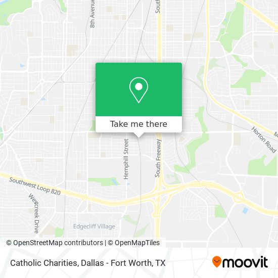 Catholic Charities map