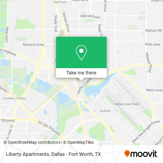 Liberty Apartments map