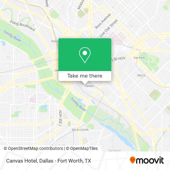 Canvas Hotel map